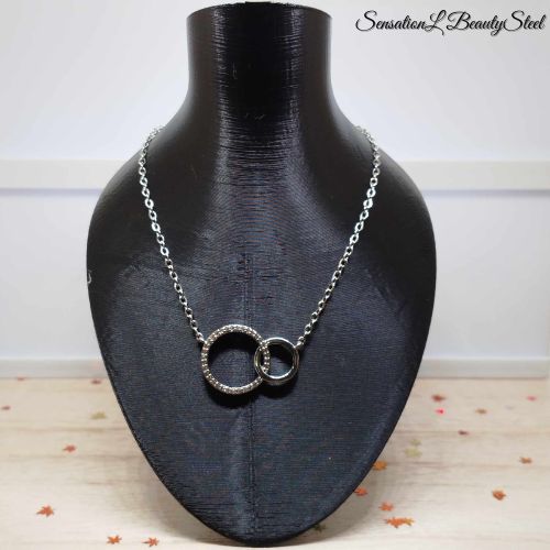 Collier Cercles Entrelacés Cristallins