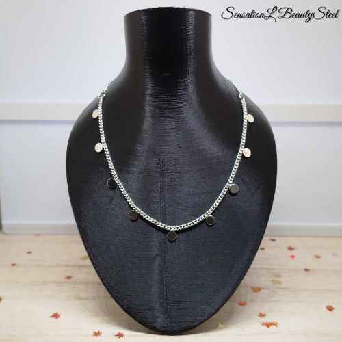 Collier Médaillons Argentés