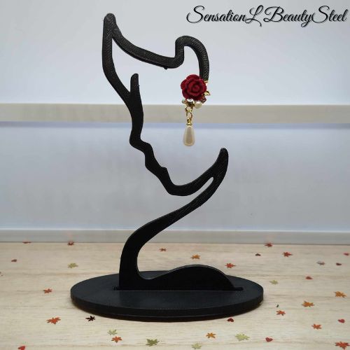 Boucles d'Oreilles Rose Éternelle