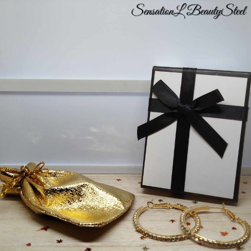 Vue alternative des Boucles d'Oreilles Créoles Élégance Éclatante