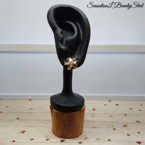 Boucles d'Oreilles Fleur Éclatante - Vue 3