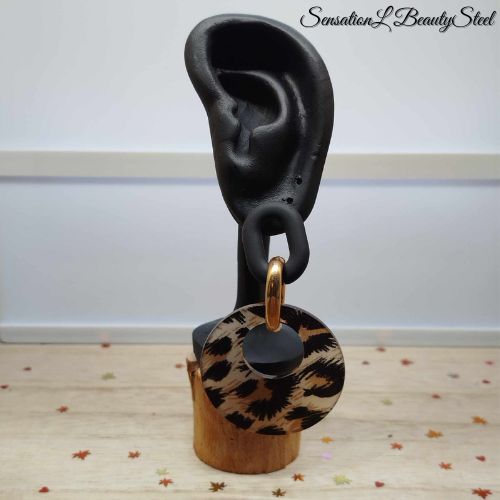 Boucles d'Oreilles Léopard Chic