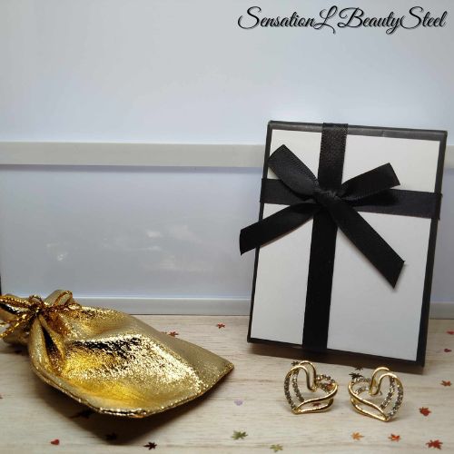 Boucles d'Oreilles Cœurs Enlacés - Vue 2