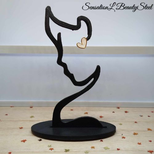 Boucles d'Oreilles Cœur Blanc