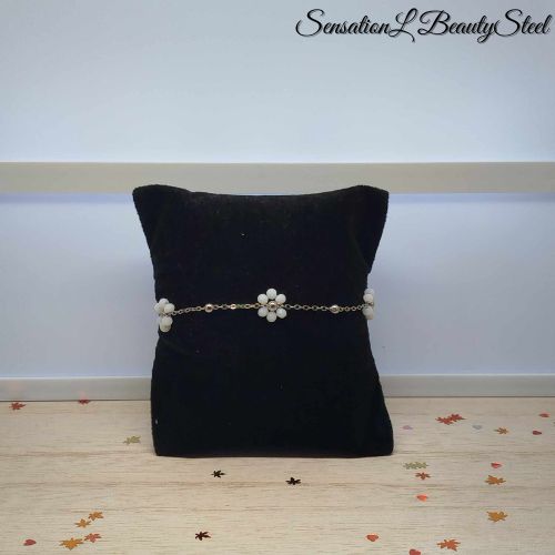 Bracelet Perles Fleuries