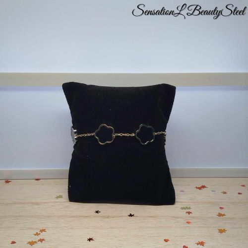 Bracelet Fleur Noire