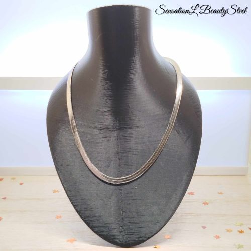 Collier Plat Argenté