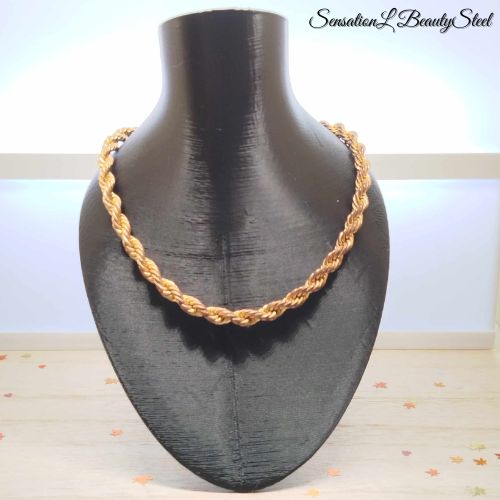 Collier Torsadé Doré