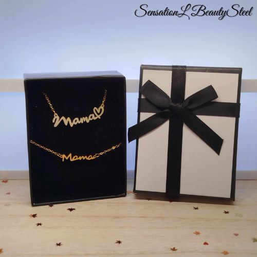 Parure Mama – Les Deux Pièces : Collier & Bracelet
