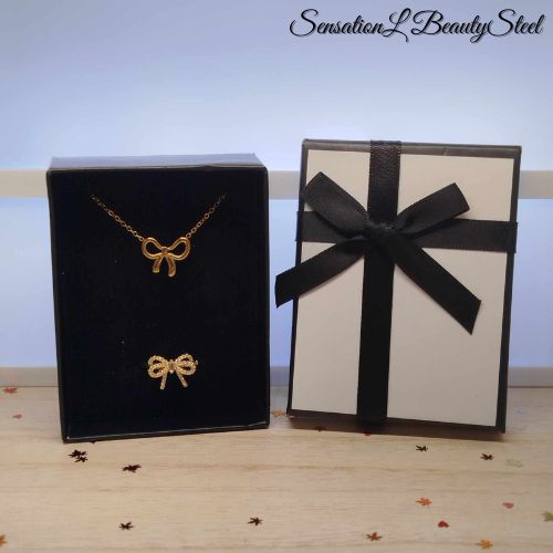 Parure Nœud Précieux – Les Deux Pièces : Collier & Bague