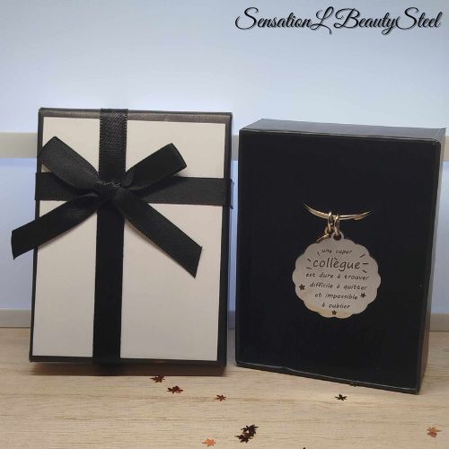 Porte-Clés Une Super Collègue – Édition Arc en ciel