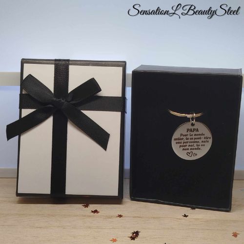 Porte-Clés Papa, Tu Es Mon Monde